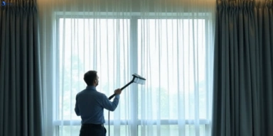 Commercial curtain stain removal service appin-nsw hotels offices restaurants