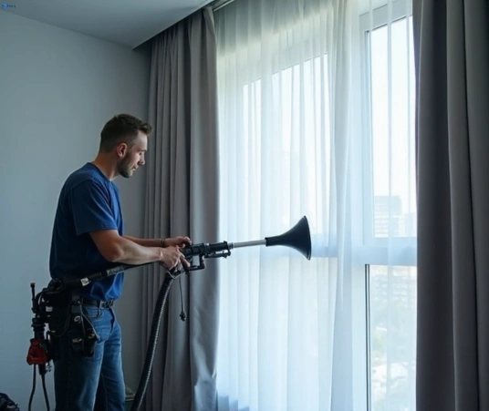 Professional curtain stain removal process equipment Matty Curtain Cleaning appin-nsw